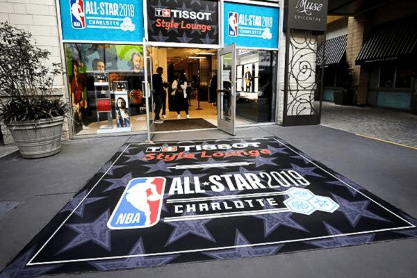 Outdoor Floor Signage for Promotions & Events provided by Albert Basse Associates located in Stoughton, MA